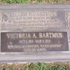 Bartmus Galen 1919-2001 Viktoria 1923-2013 USA Grabstein